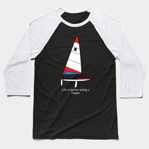 Topper Sailboat Baseball T-Shirt by CHBB